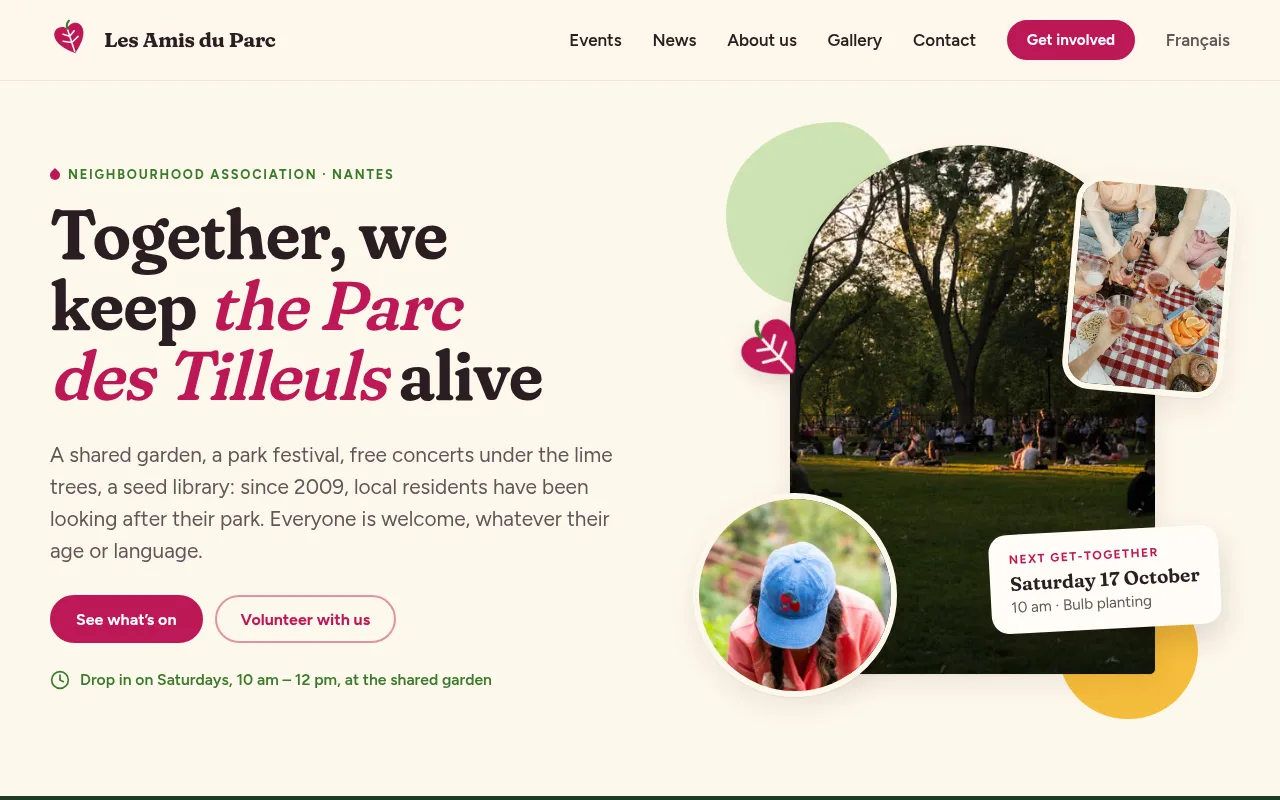 Site web de Les Amis du Parc