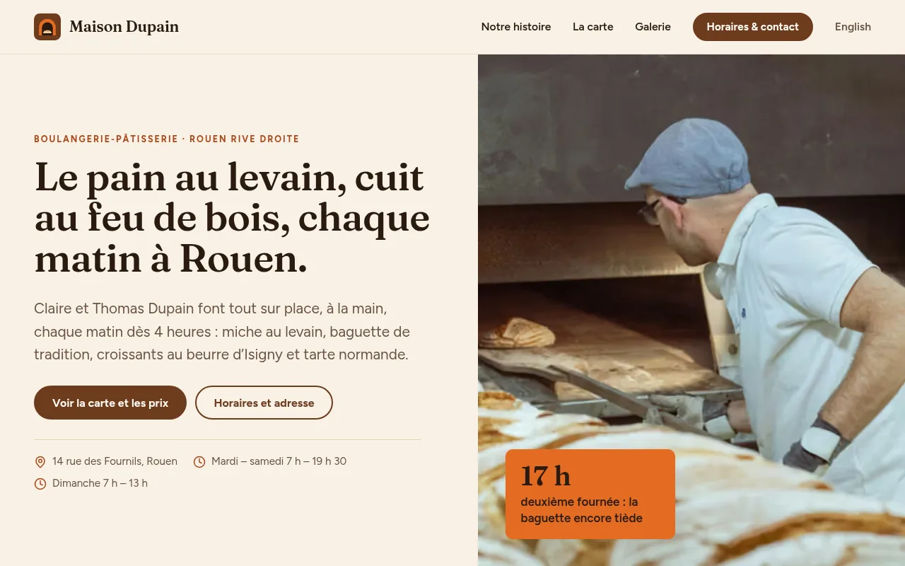 Site web de Maison Dupain